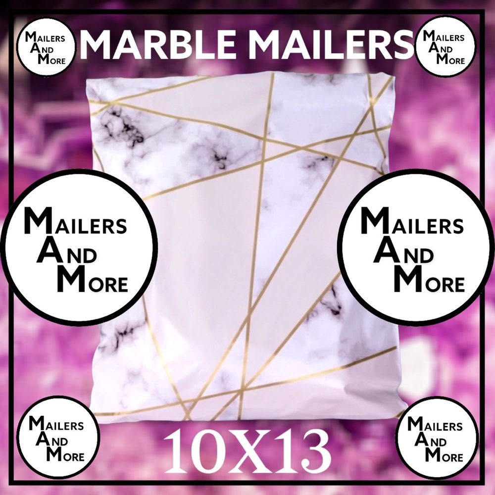 50 10X13 Poly Mailers Marble PRICE IS FIRM - Picture 4 of 8